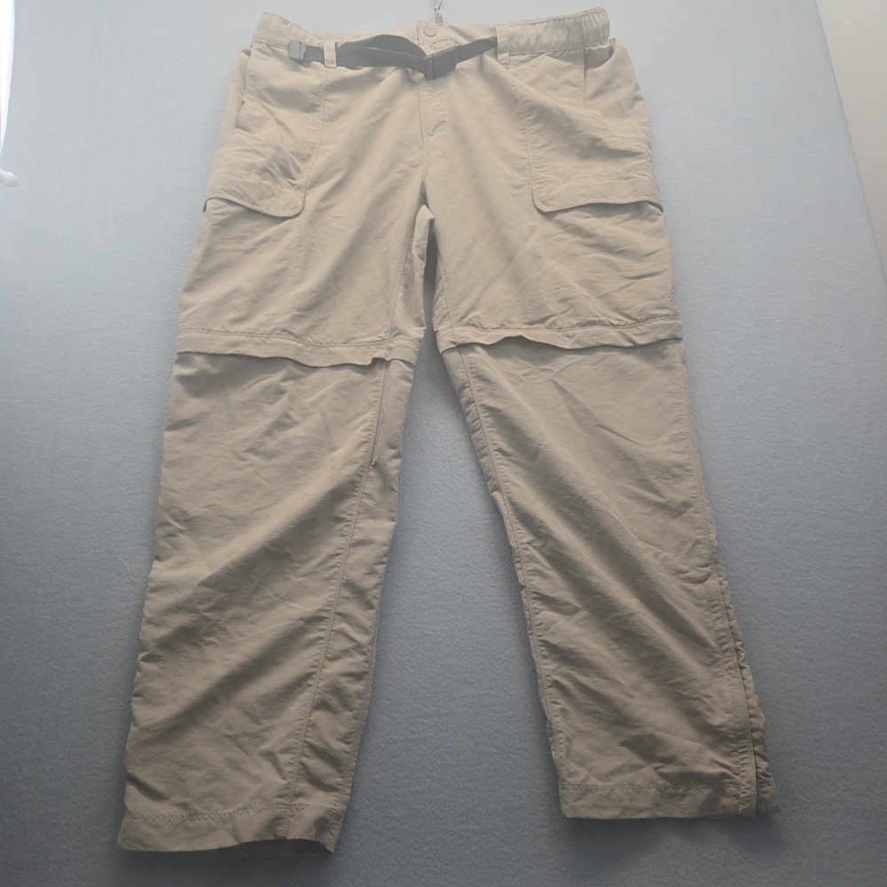 The North Face Mens Convertible Hiking‎ Pants Tan Outdoor Casual XXL Tall Shorts